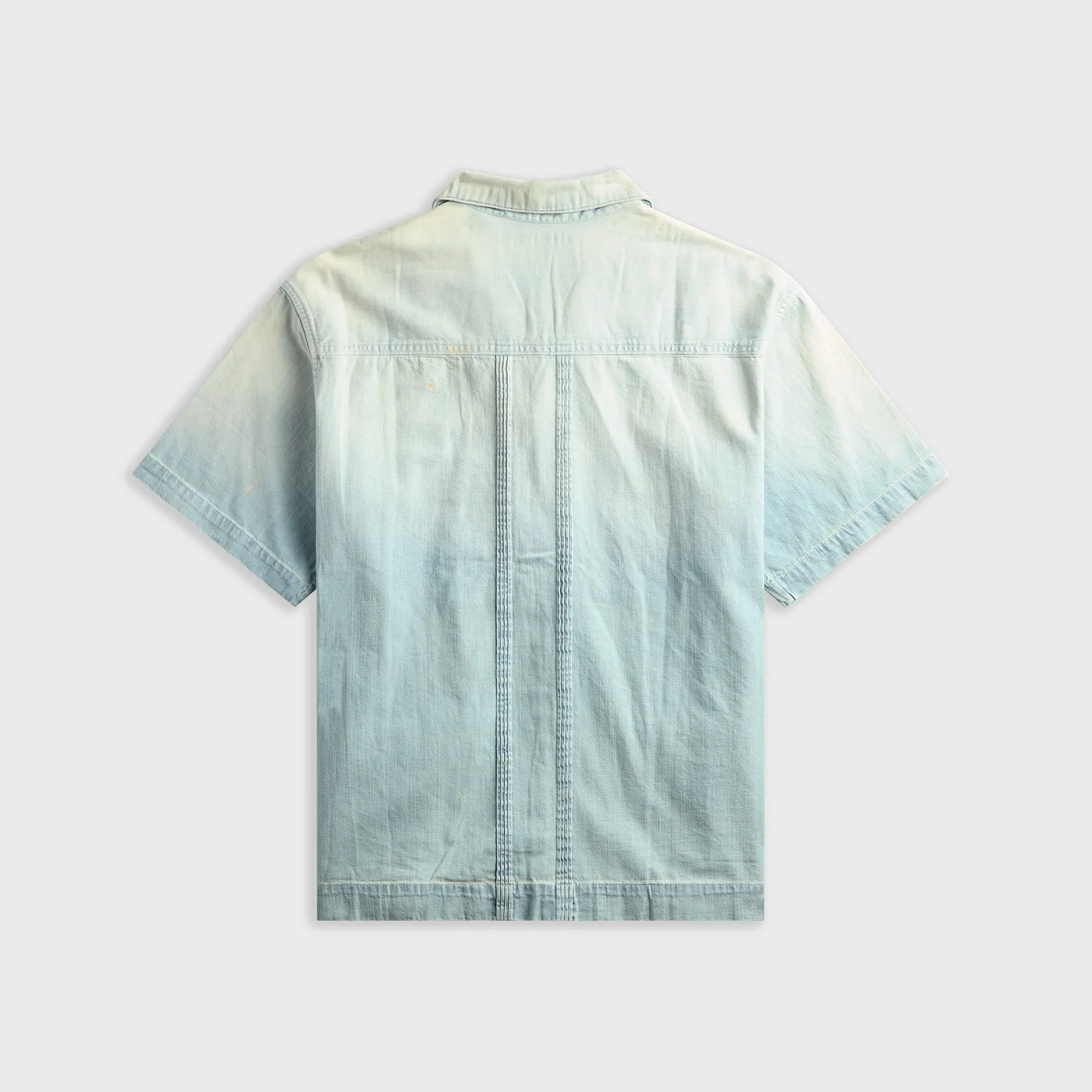 Coût De La Liberté Cedro Rigid Preshunk Denim Pleated Pocket Shirt - Buena Vista sold by Kith product image thumbnail 2