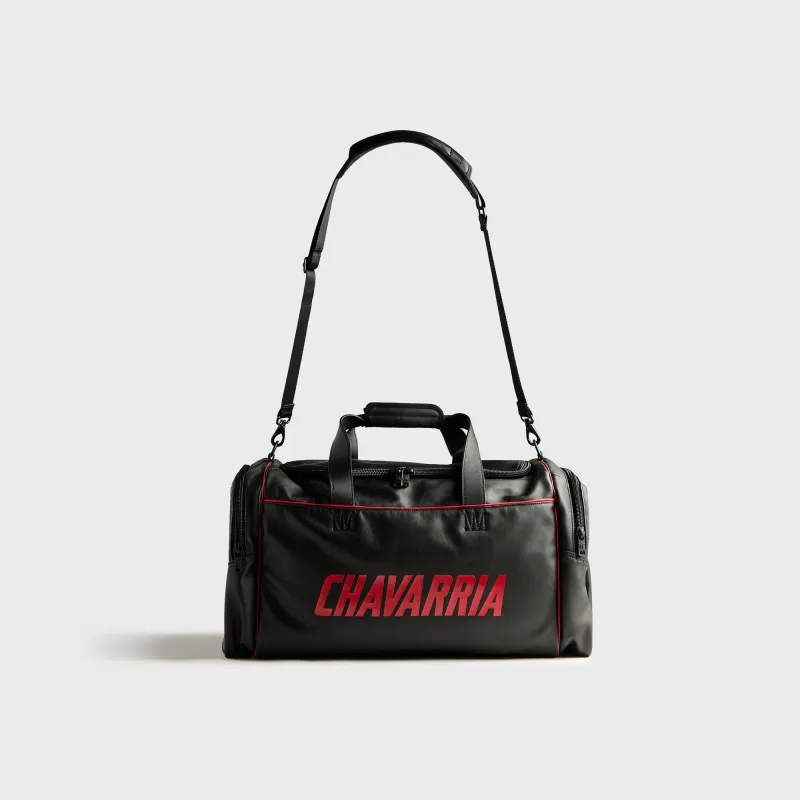 adidas x Willy Chavarria Premium Leather Gym Bag - Black made by Adidas