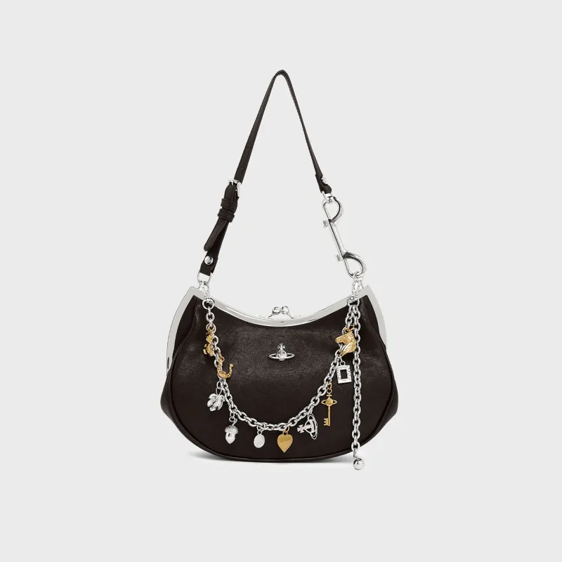 Vivienne Westwood Charm Frame Purse Bag - Black made by Vivienne Westwood