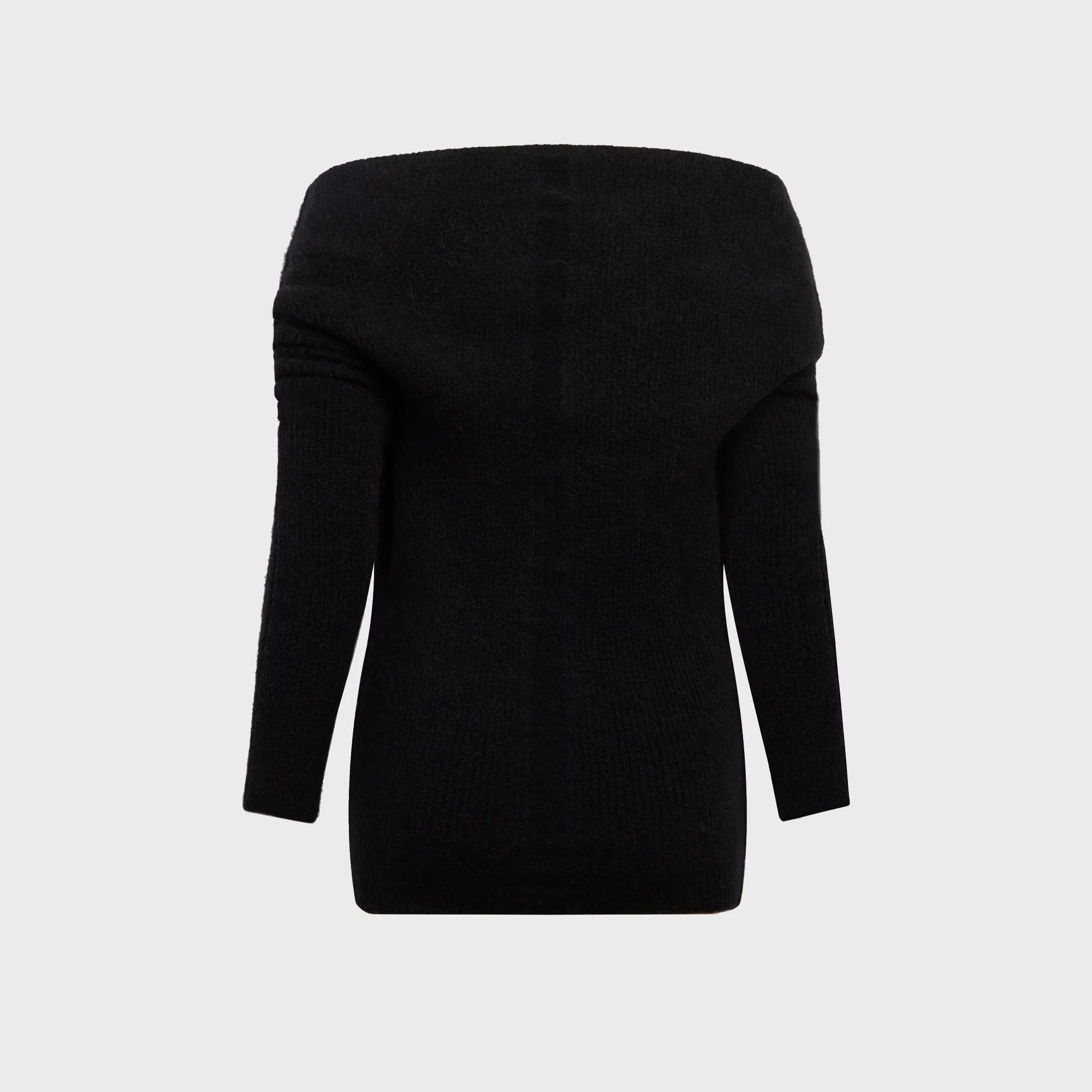 Rick Owens Long Sleeve Cowl Top - Black sold by Kith product image thumbnail 2