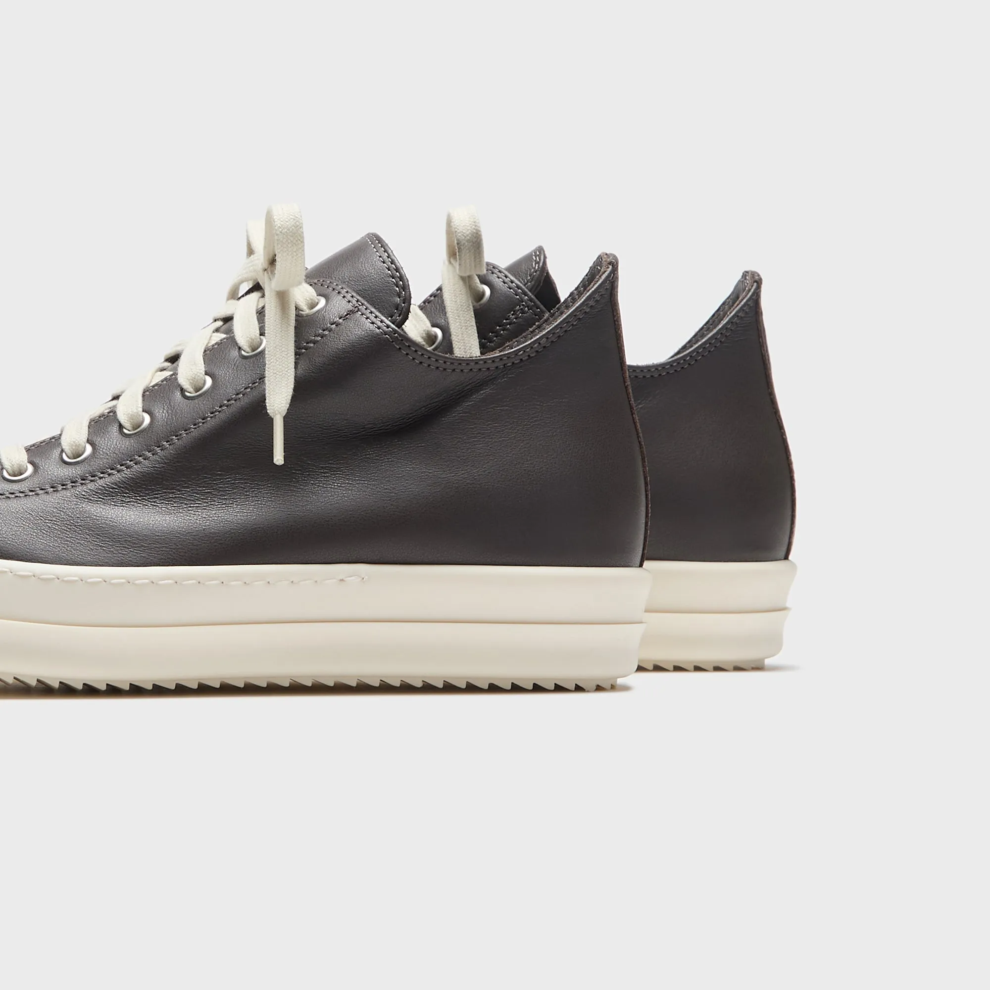 Rick Owens Low Sneaks - Dark Dust / Milk sold by Kith product image thumbnail 4