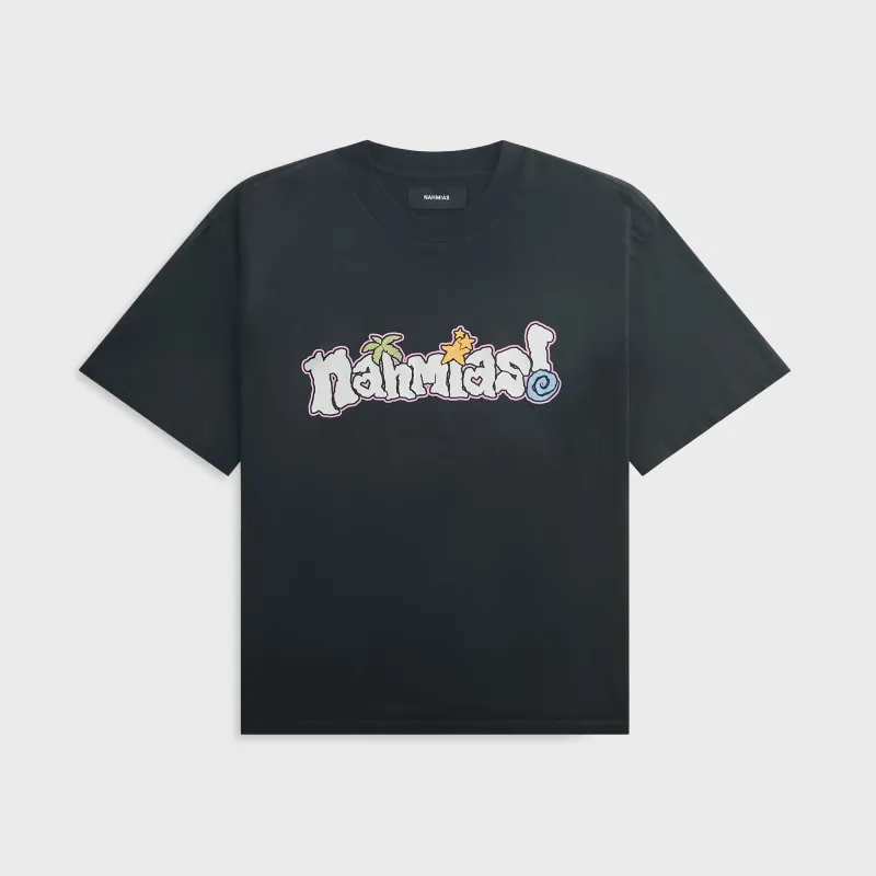 NAHMIAS Boardwalk Boxy Tee - Aged Black made by Nahmias