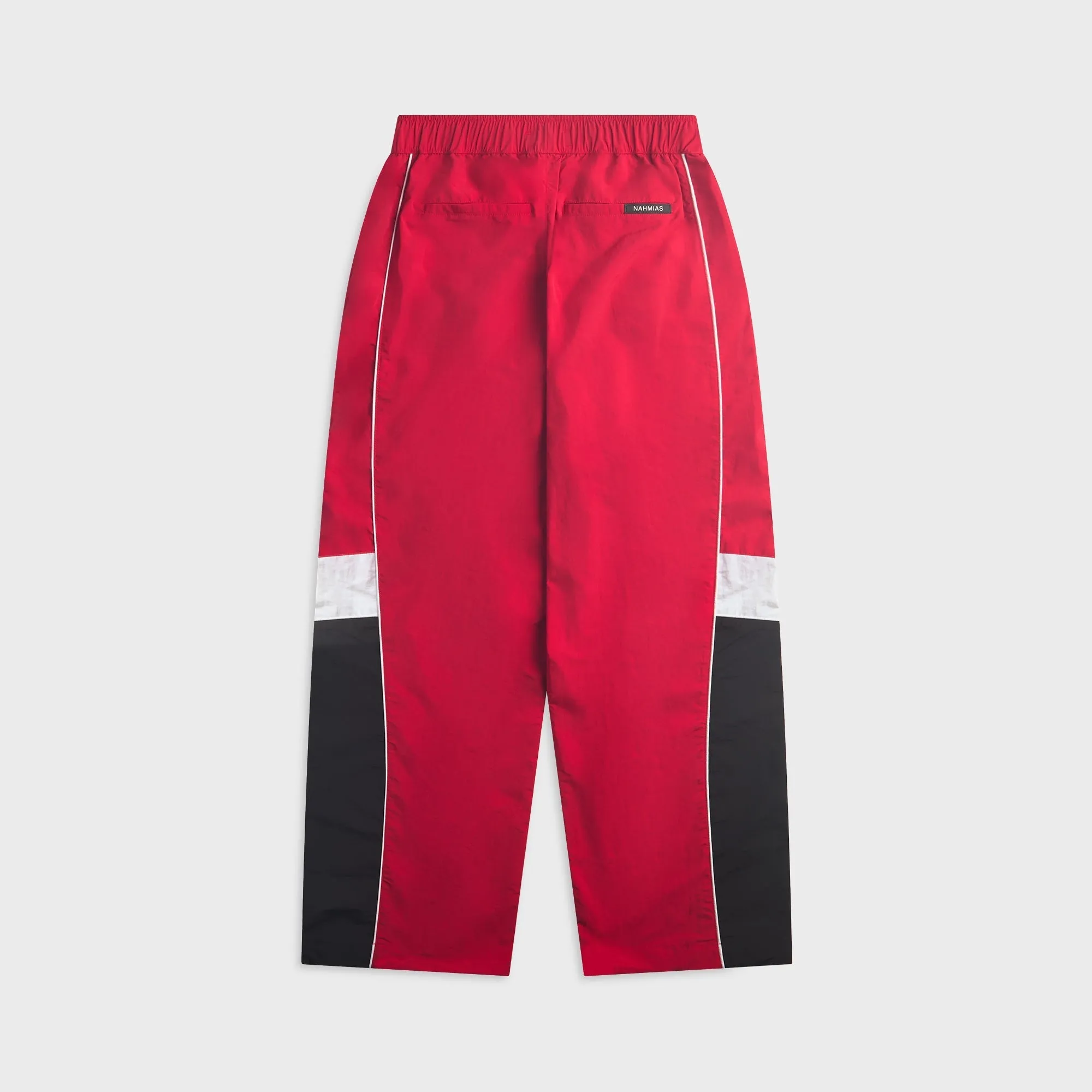 NAHMIAS Baggy Fit Color-Blocked Warm Up Track Pant - Red Nylon sold by Kith product image thumbnail 2