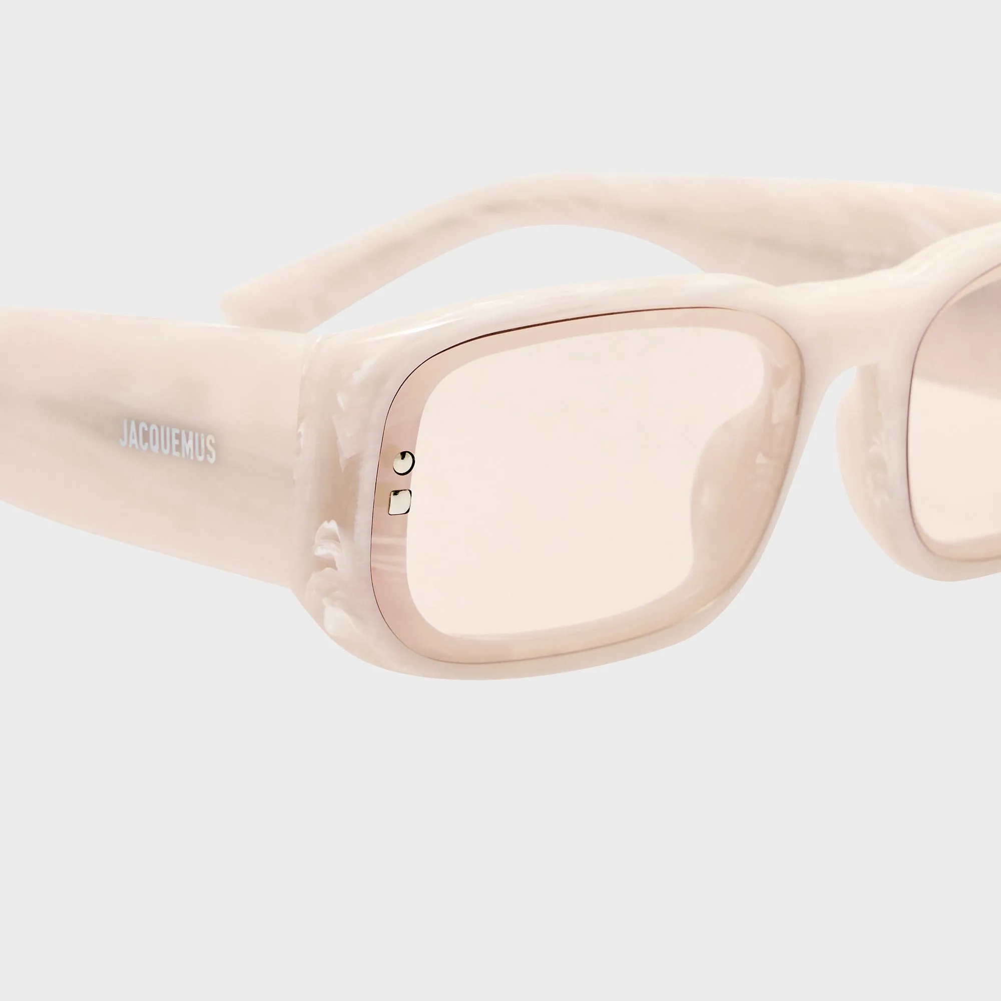 Jacquemus Pisco Sunglasses - Marble / Silver / Light Smoke sold by Kith product image thumbnail 4