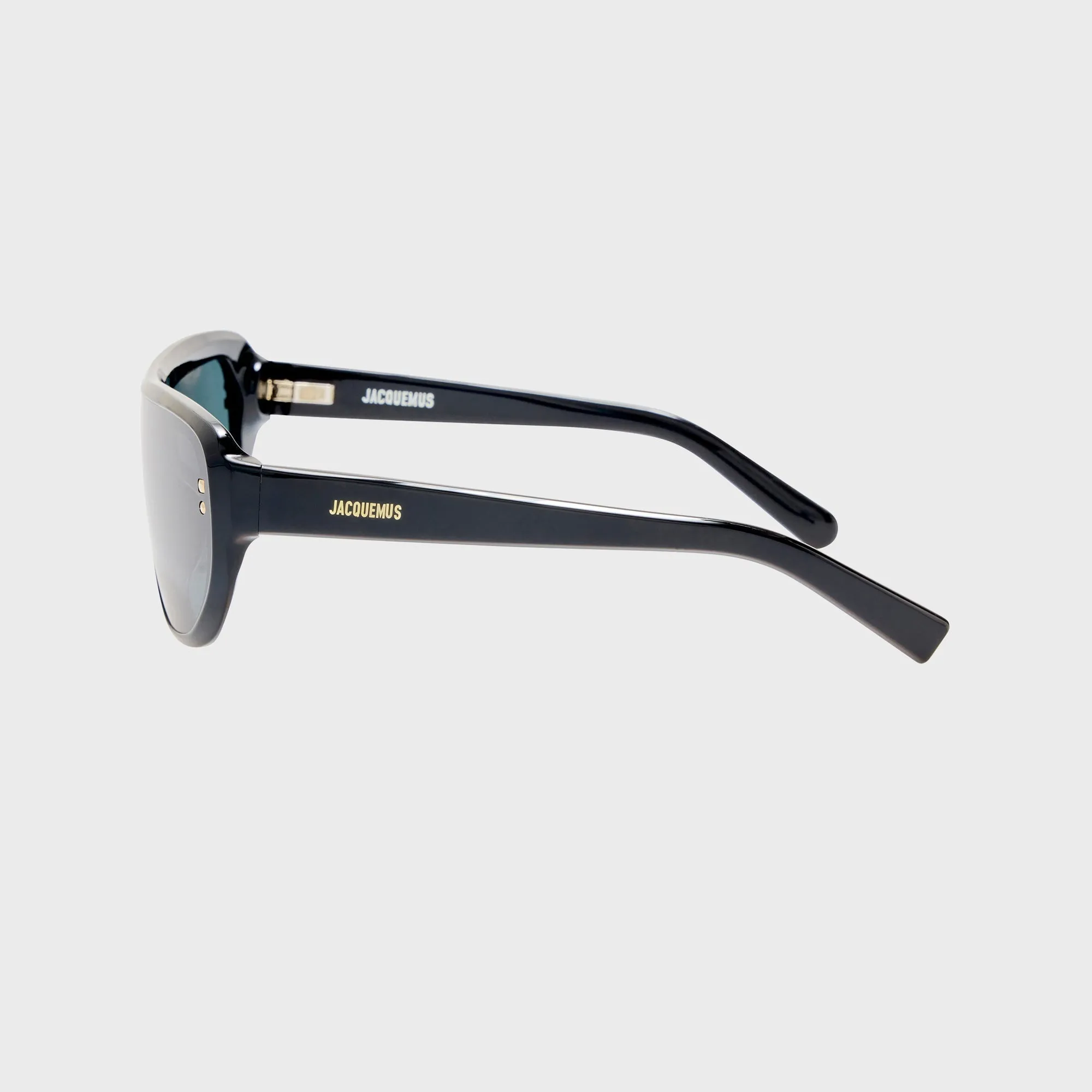 Jacquemus Havana Sunglasses - Black / Light Gold / Grey sold by Kith product image thumbnail 3