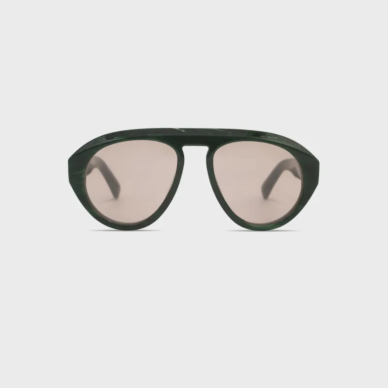 Elisa Johnson Val Sunglasses - Green Tortoise made by Elisa Johnson
