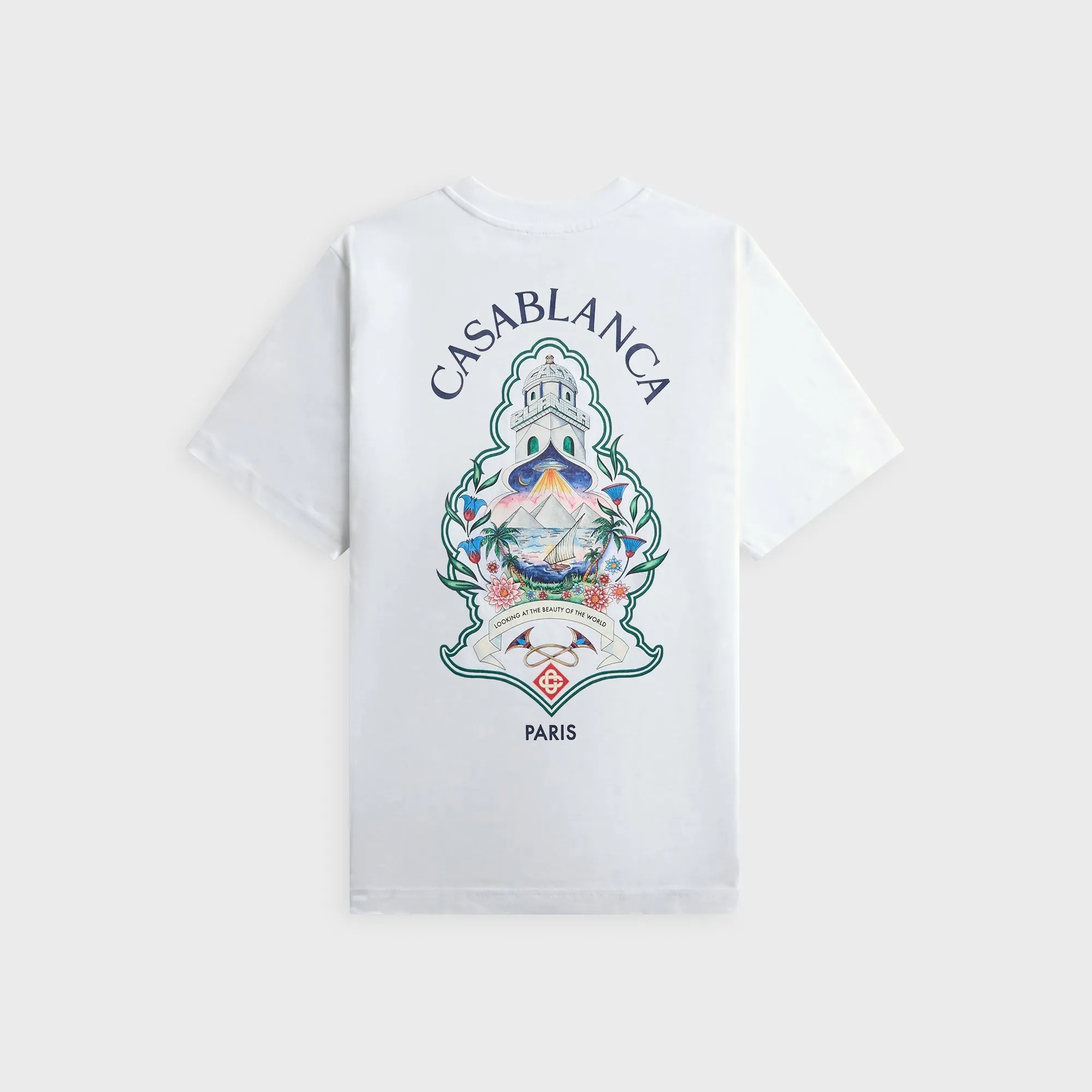 Casablanca Hotel Emblem Short Sleeve Tee - White sold by Kith product image thumbnail 2