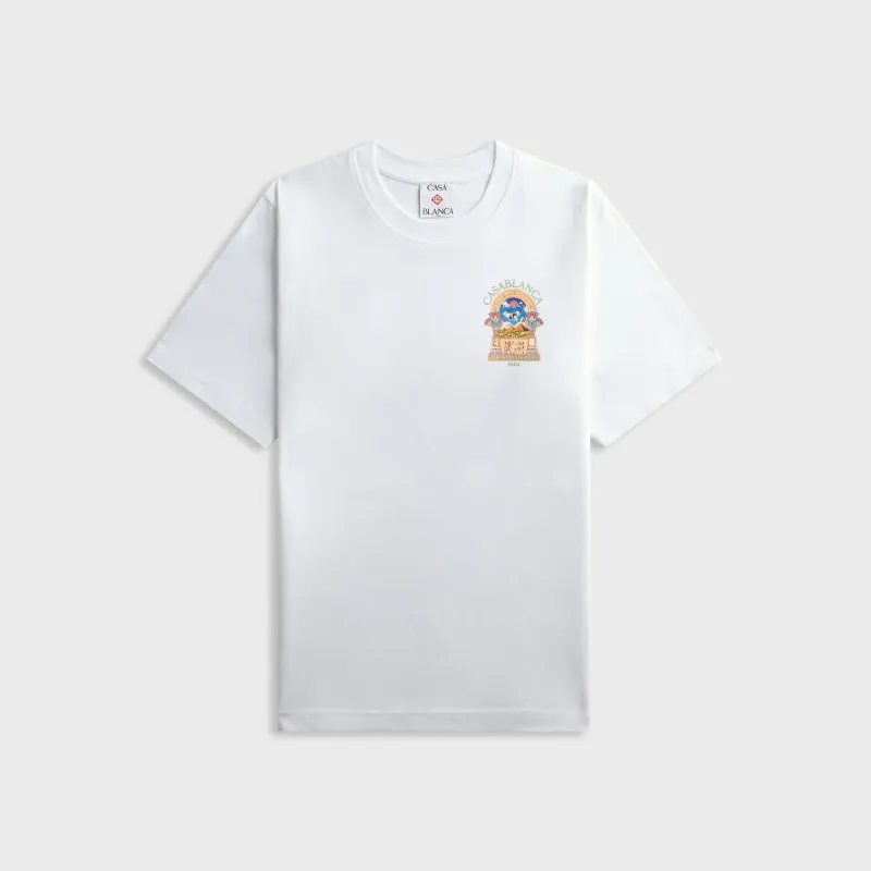 Casablanca Egyptian L'Arche Short Sleeve Tee - White made by Casablanca