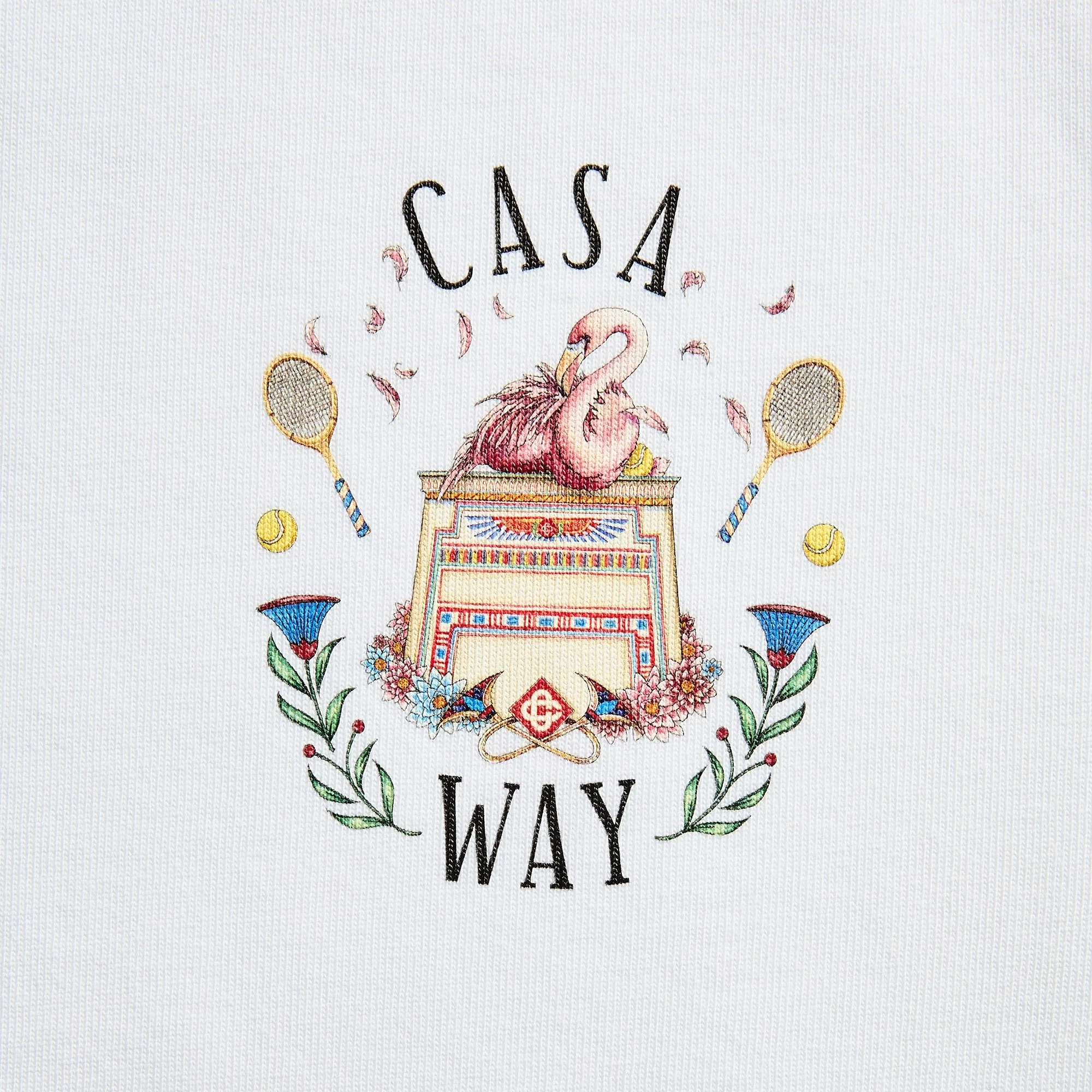 Casablanca Casa Way Short Sleeve Tee - White sold by Kith product image thumbnail 2