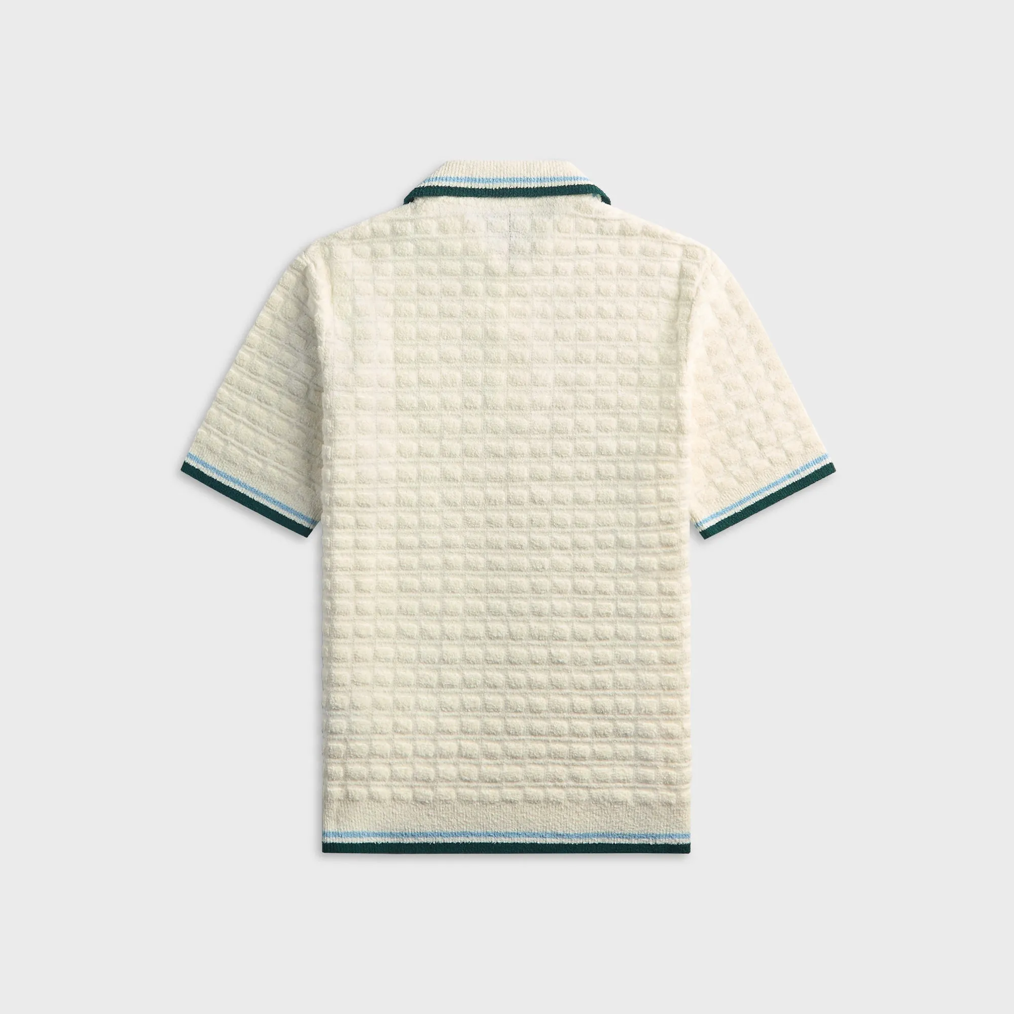 Casablanca Boucle Short Sleeve Polo Shirt - White sold by Kith product image thumbnail 2