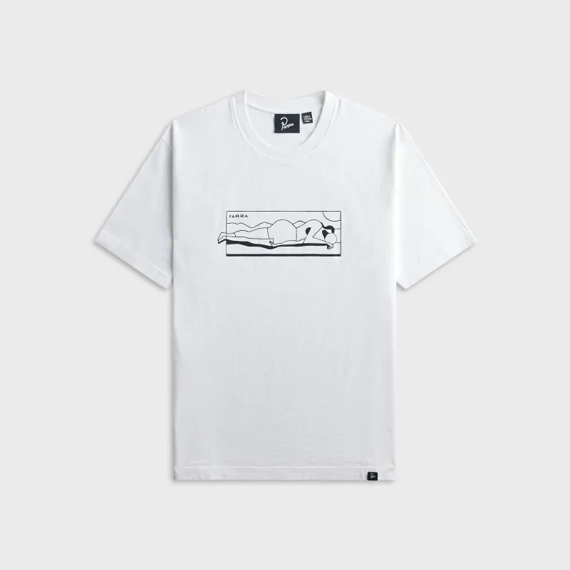 by Parra Vertical Thoughts Tee - White made by by Parra