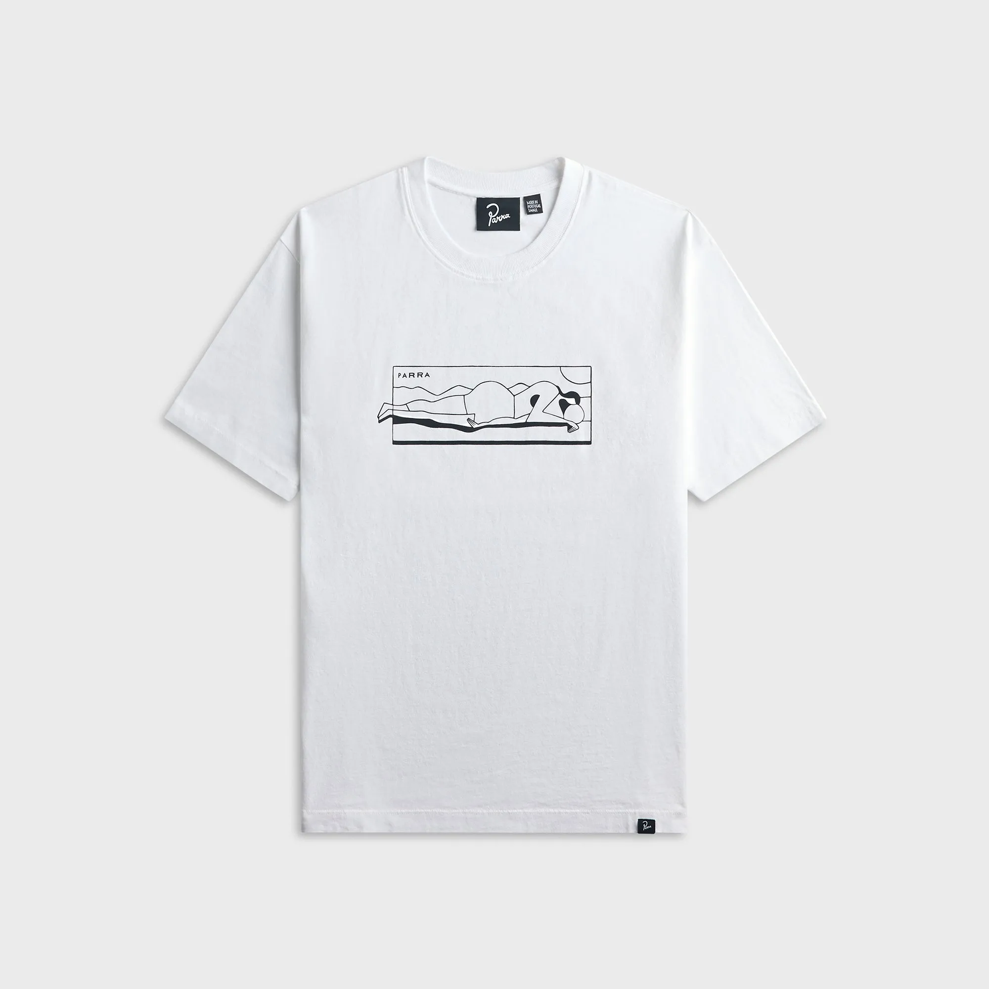 by Parra Vertical Thoughts Tee - White sold by Kith