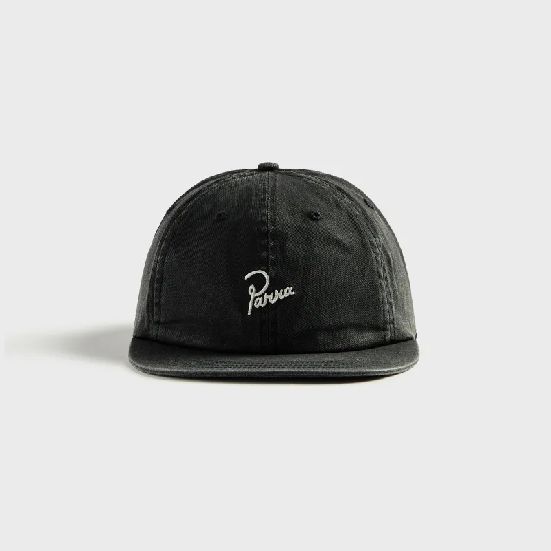 by Parra Signature 6 Panel Cap - Black made by by Parra