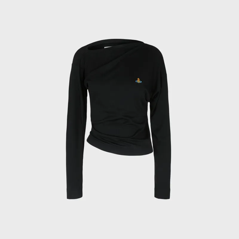 Vivienne Westwood Long Sleeve Hebo Top - Black made by Vivienne Westwood
