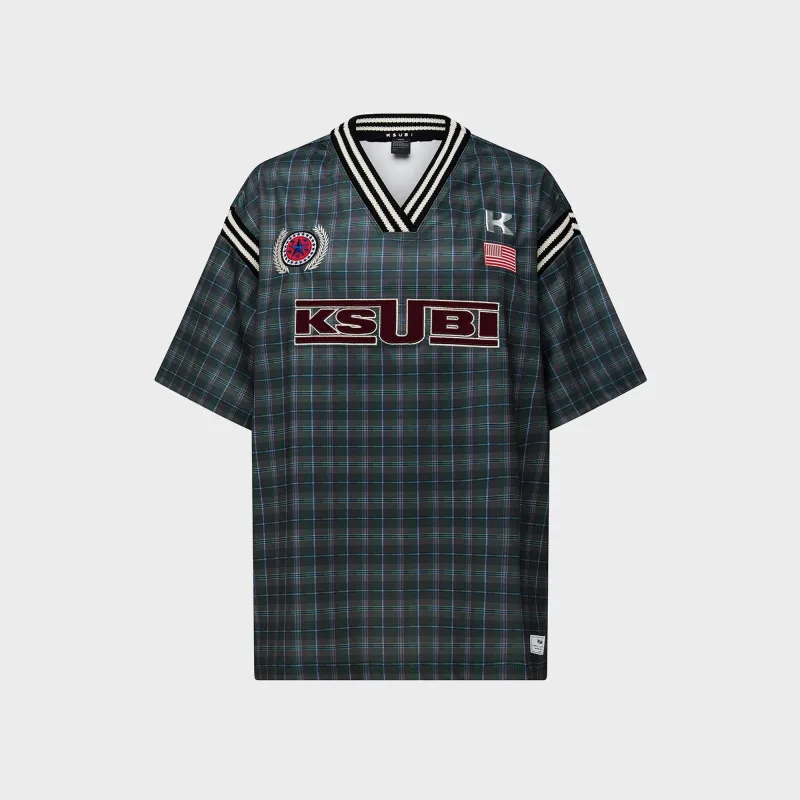 Ksubi Union Jersey - Hunter Plaid made by Ksubi