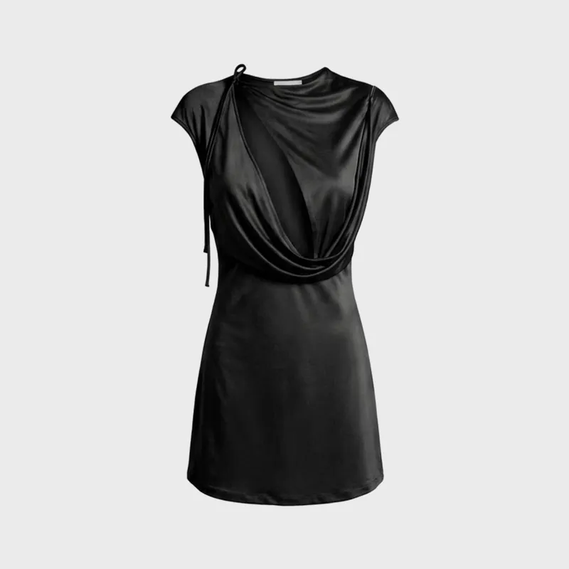 Aya Muse Nyra Dress - Black made by Aya Muse