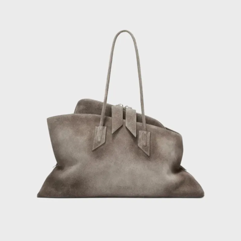 The Attico La Passeggiata Medium Top Handle Bag - Dark Grey made by The Attico