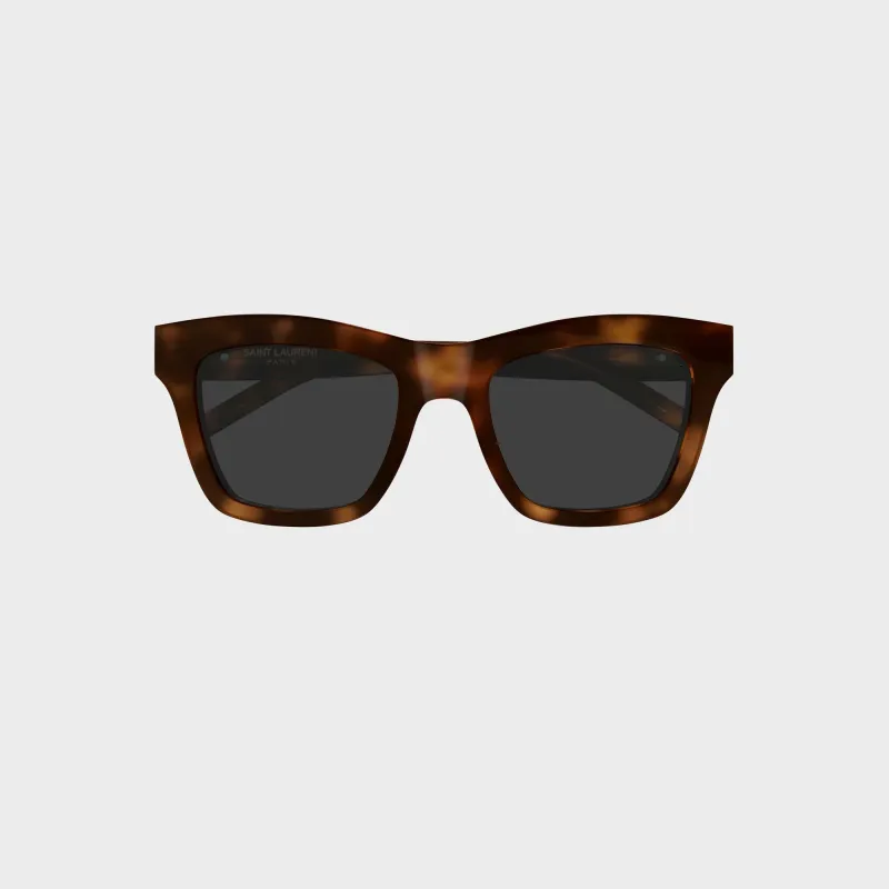 Saint Laurent SLM156 Cat-Eye Sunglasses - Havana / Grey made by Yves Saint Laurent