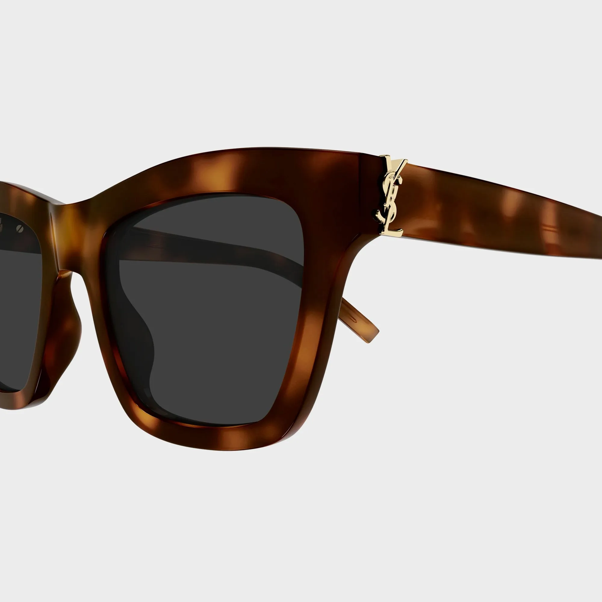 Saint Laurent SLM156 Cat-Eye Sunglasses - Havana / Grey sold by Kith product image thumbnail 3