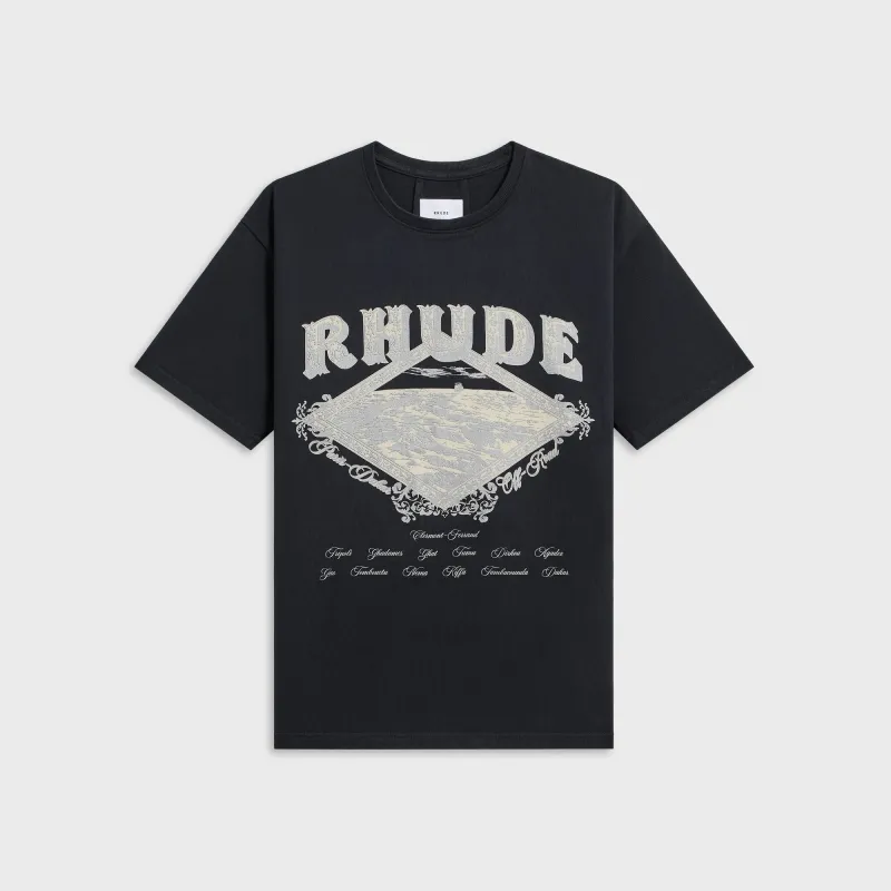 Rhude Dakar Convoy Tee - Vintage Black / Silver made by Rhude