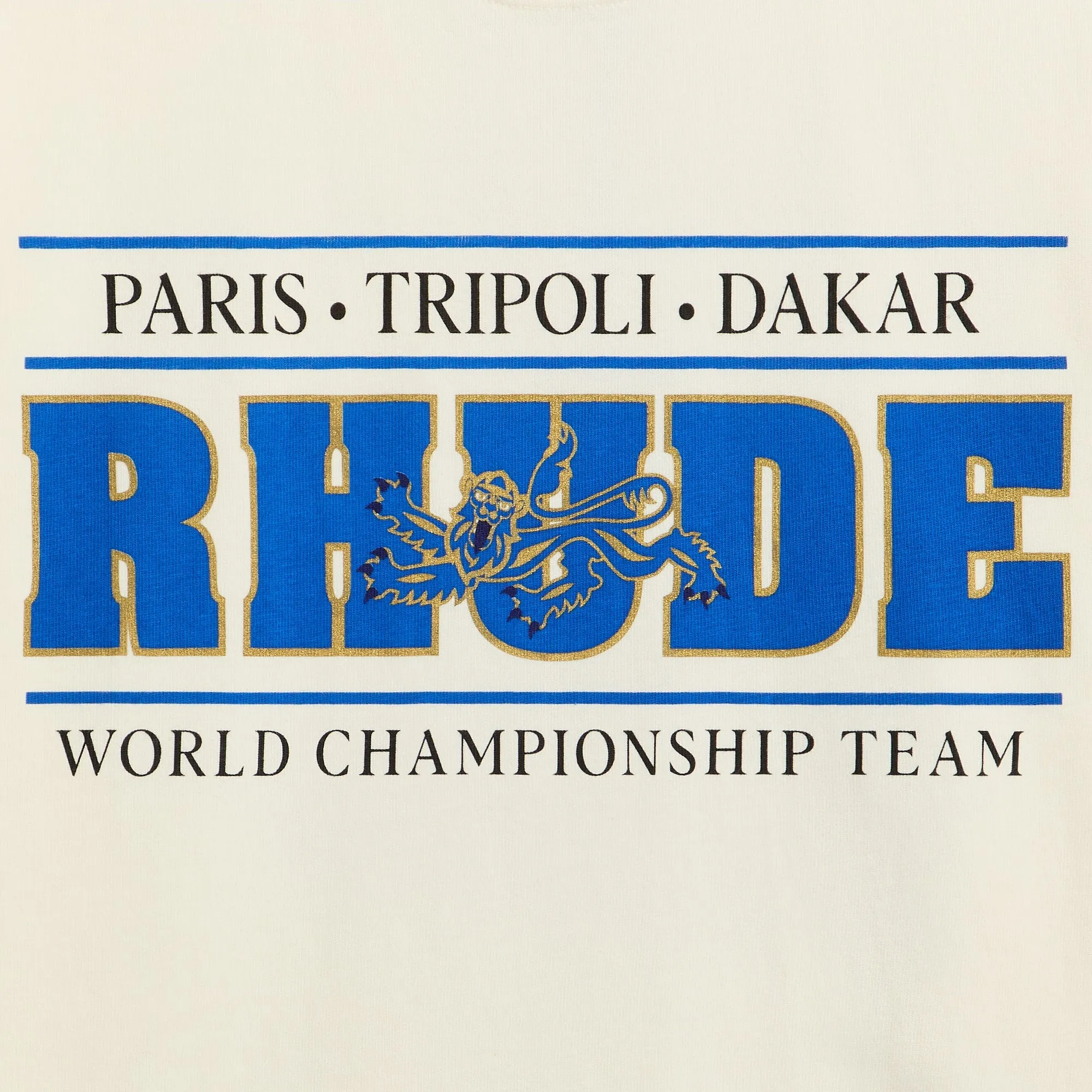 Rhude Chrono Tee - Vintage White / Blue sold by Kith product image thumbnail 3