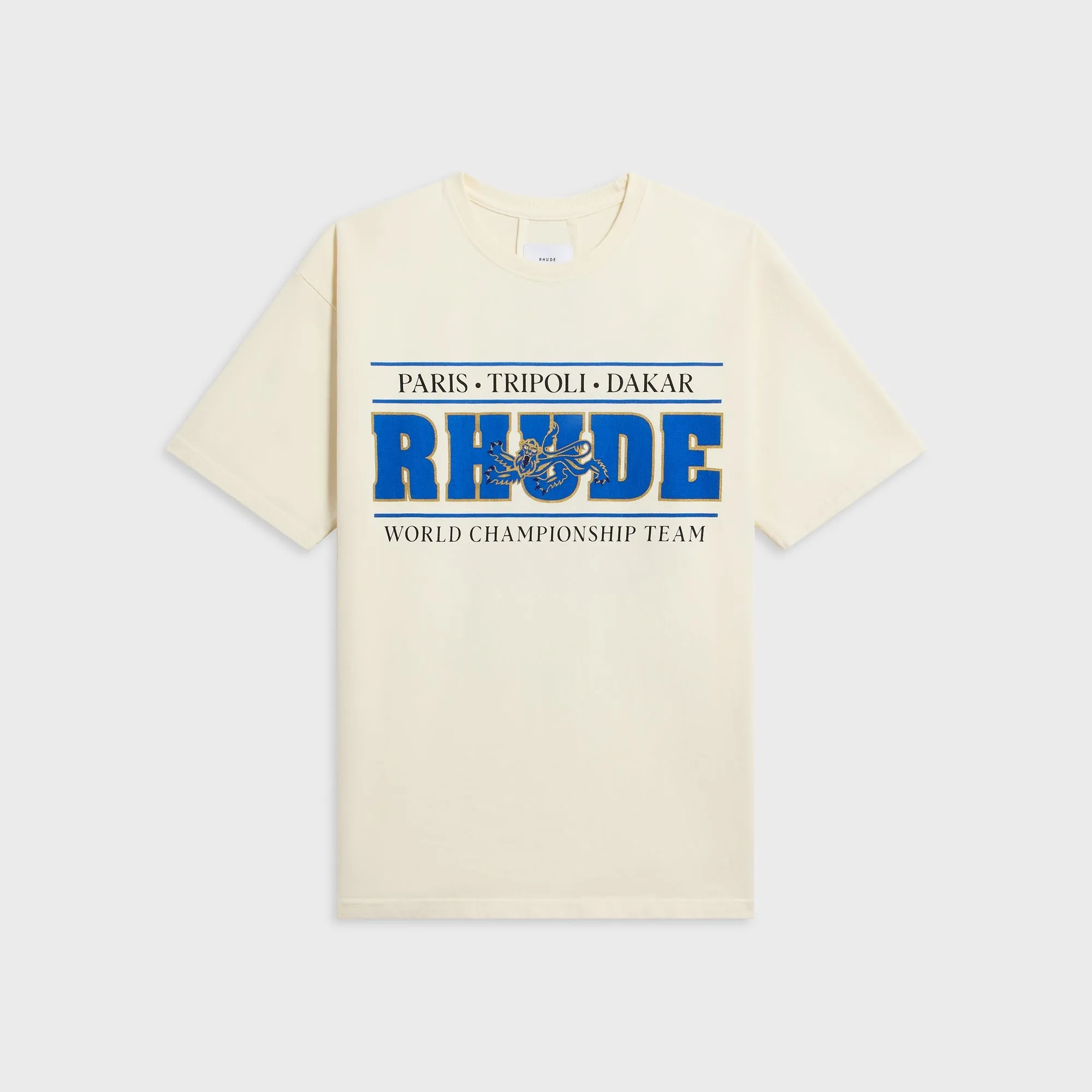 Rhude Chrono Tee - Vintage White / Blue sold by Kith