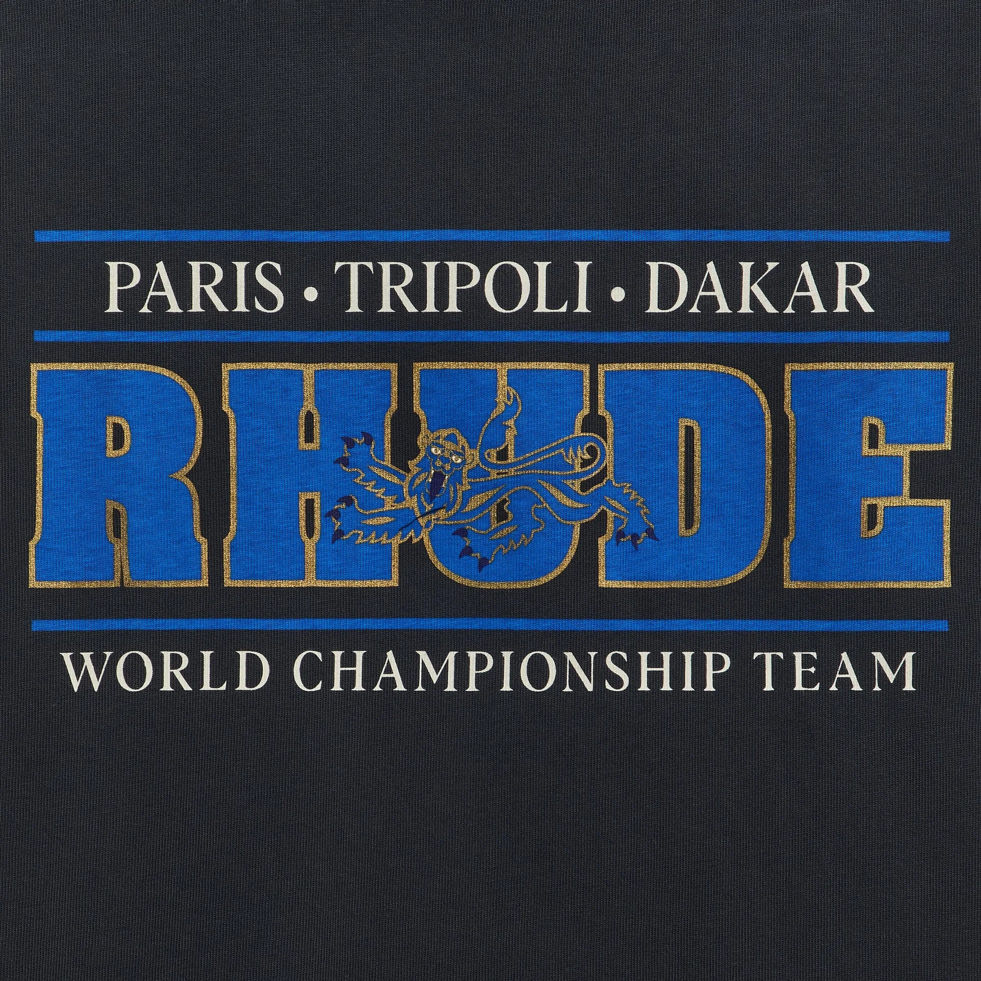 Rhude Chrono Tee - Vintage Black / Blue sold by Kith product image thumbnail 3