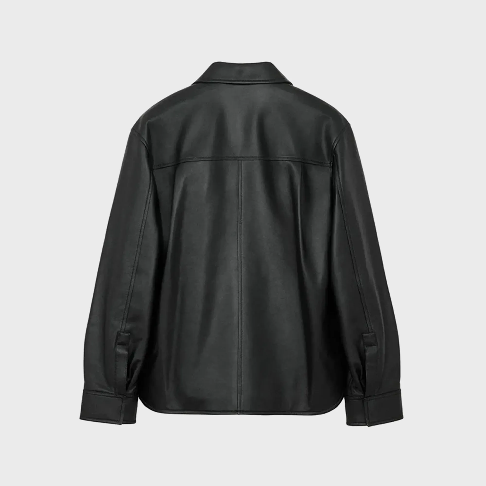 Loewe Overshirt in Nappa Lambskin - Black sold by Kith product image thumbnail 2