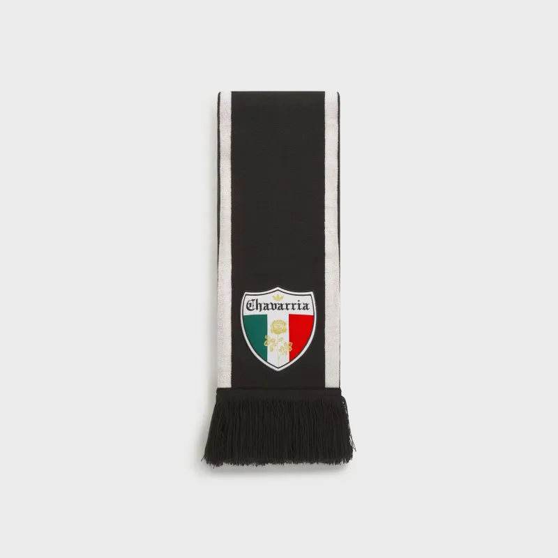 adidas x Willy Chavarria Soccer Scarf - Black / Better Scarlet / Collegiate Green made by Adidas