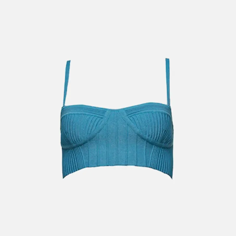 Retrofete Gabi Top - Aqua Blue sold by Kith