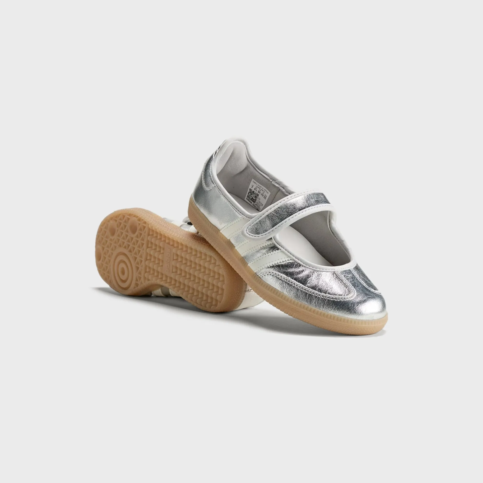 adidas WMNS Samba Jane - Silver Metallic / Off White / Gum sold by Kith product image thumbnail 3