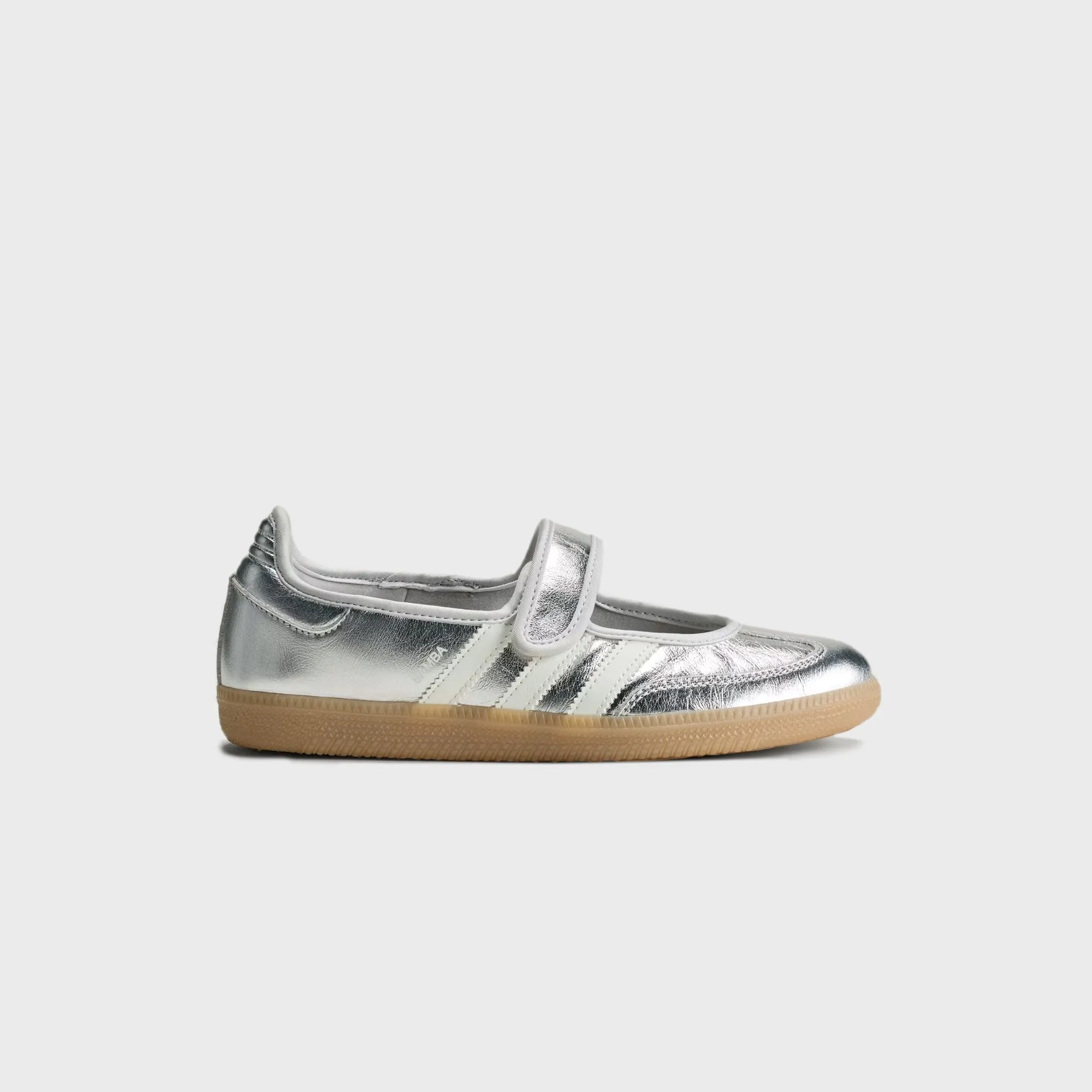 adidas WMNS Samba Jane - Silver Metallic / Off White / Gum sold by Kith