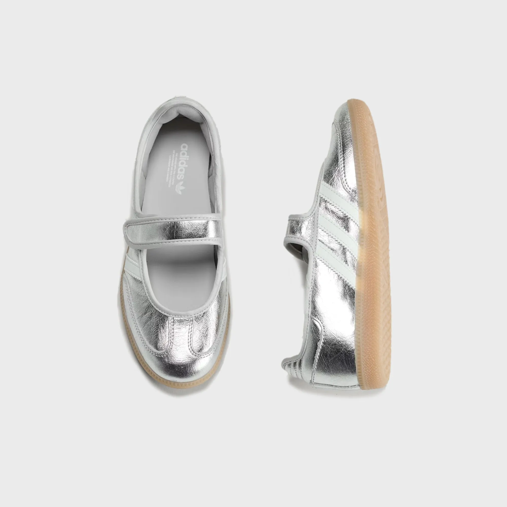 adidas WMNS Samba Jane - Silver Metallic / Off White / Gum sold by Kith product image thumbnail 2