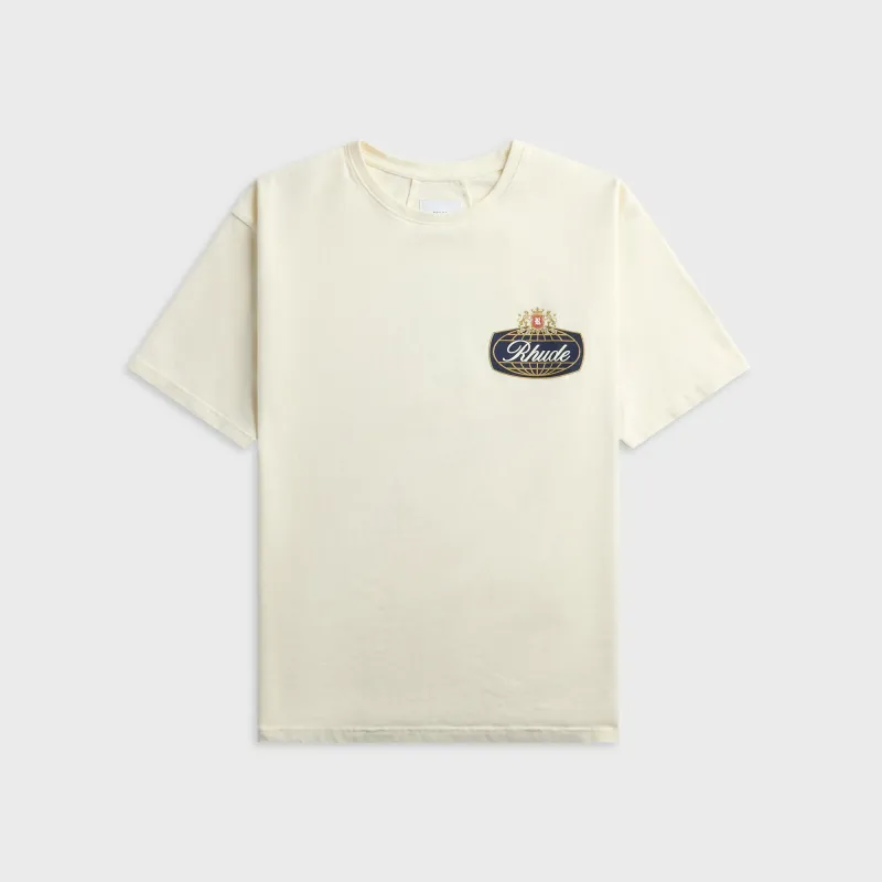 Rhude Safari Crest Tee - Vintage White / Blue / Red made by Rhude
