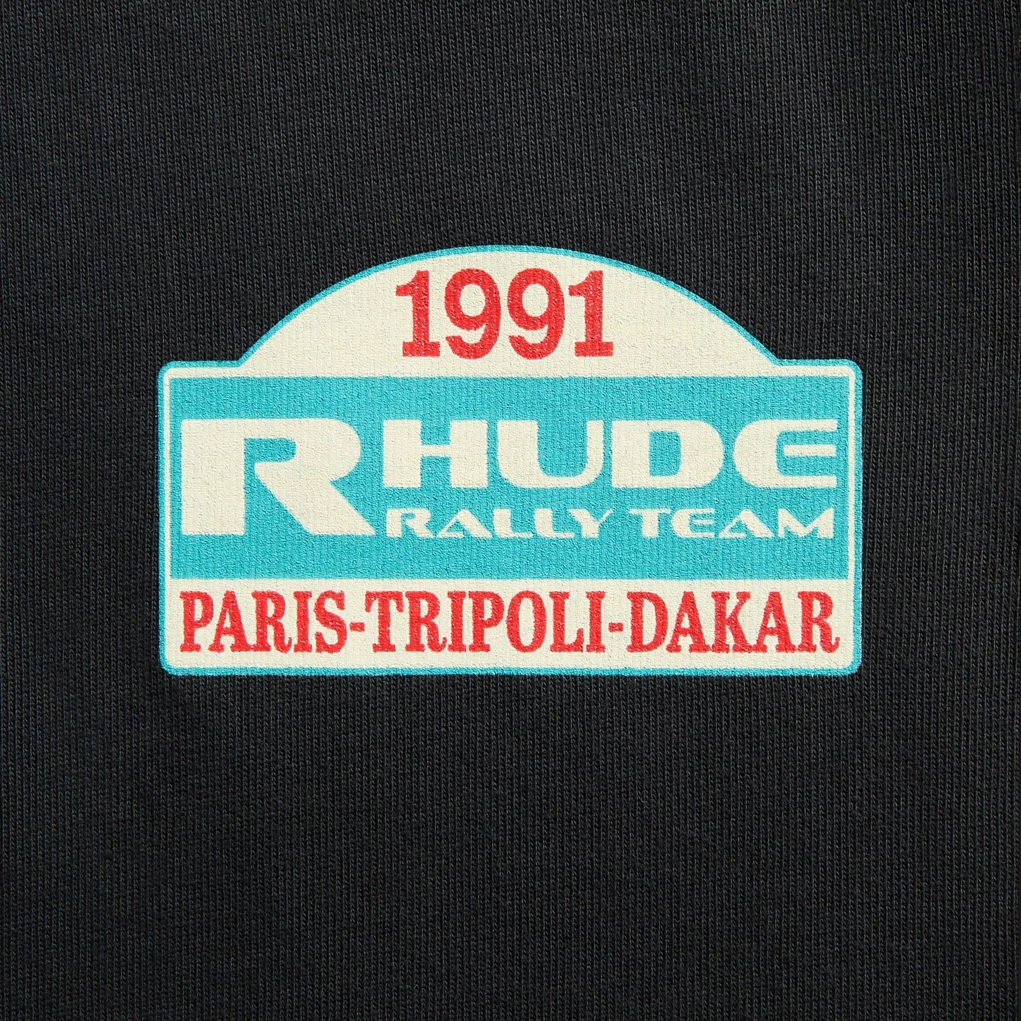 Rhude Tripoli Rally Team Tee - Vintage Black / Yellow sold by Kith product image thumbnail 3