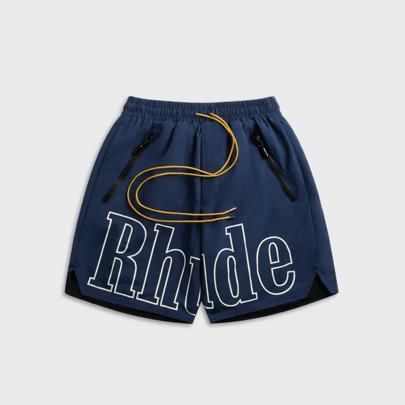Rhude Logo Short - Navy made by Rhude