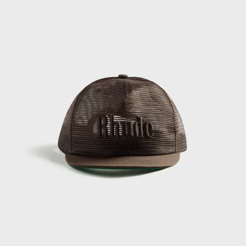 Rhude Logo Mesh Hat - Brown made by Rhude