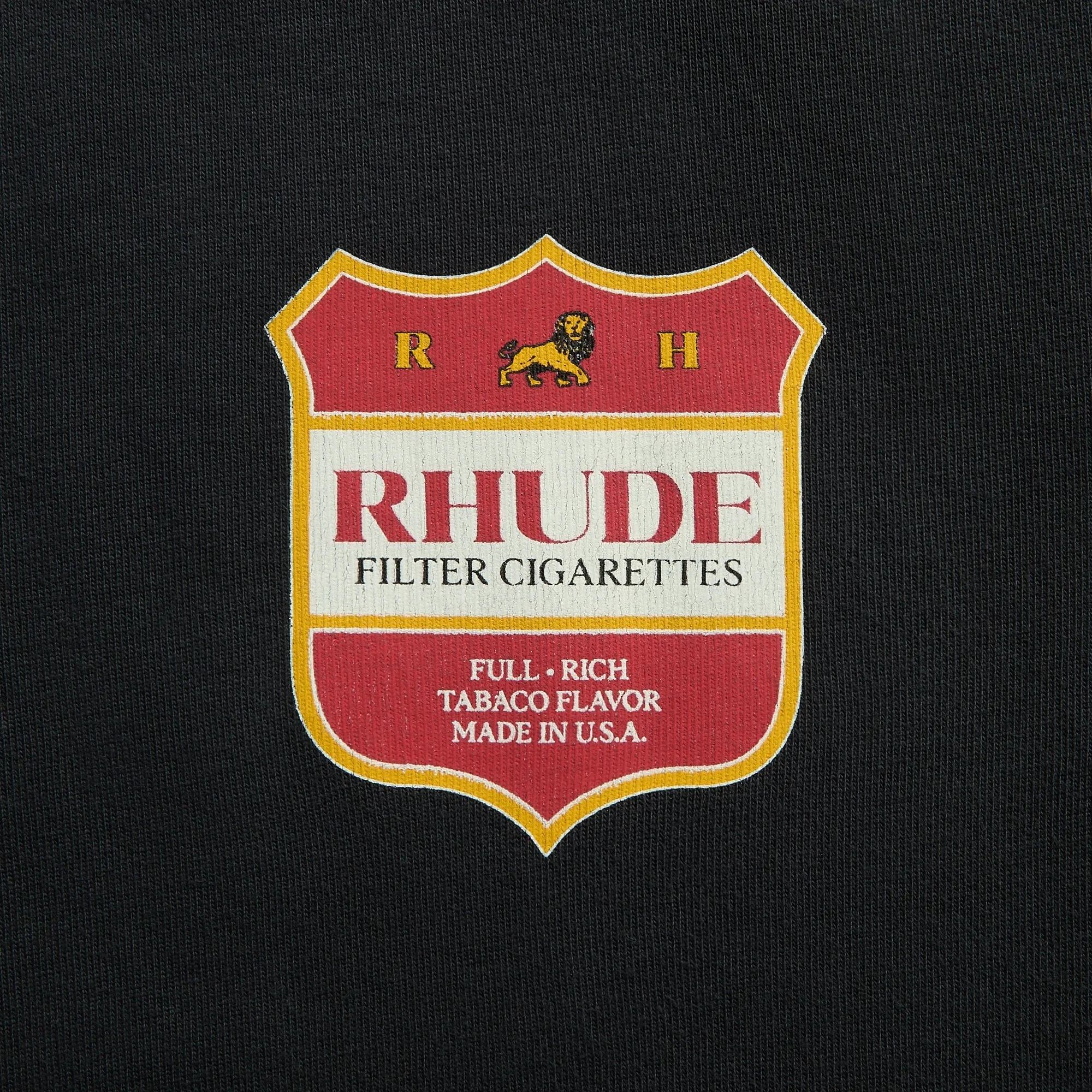 Rhude Filtaro Crest Tee - Vintage Black / Red / Yellow sold by Kith product image thumbnail 3