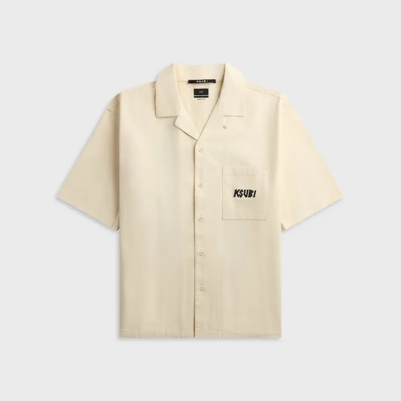 Ksubi 1999 Diner Short Sleeve Shirt - Ecru made by Ksubi