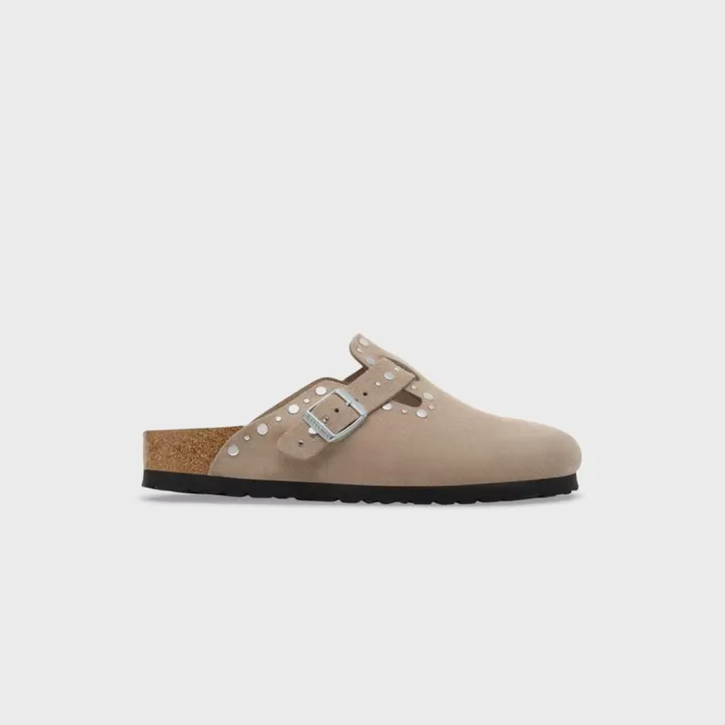 Birkenstock WMNS Boston Rivets - Taupe made by Birkenstock