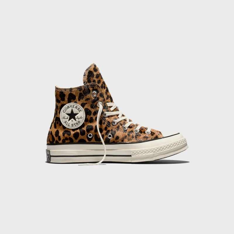 Converse Chuck 70 Leopard Pony Hair - Black / Natural Ivory / Egret made by Converse