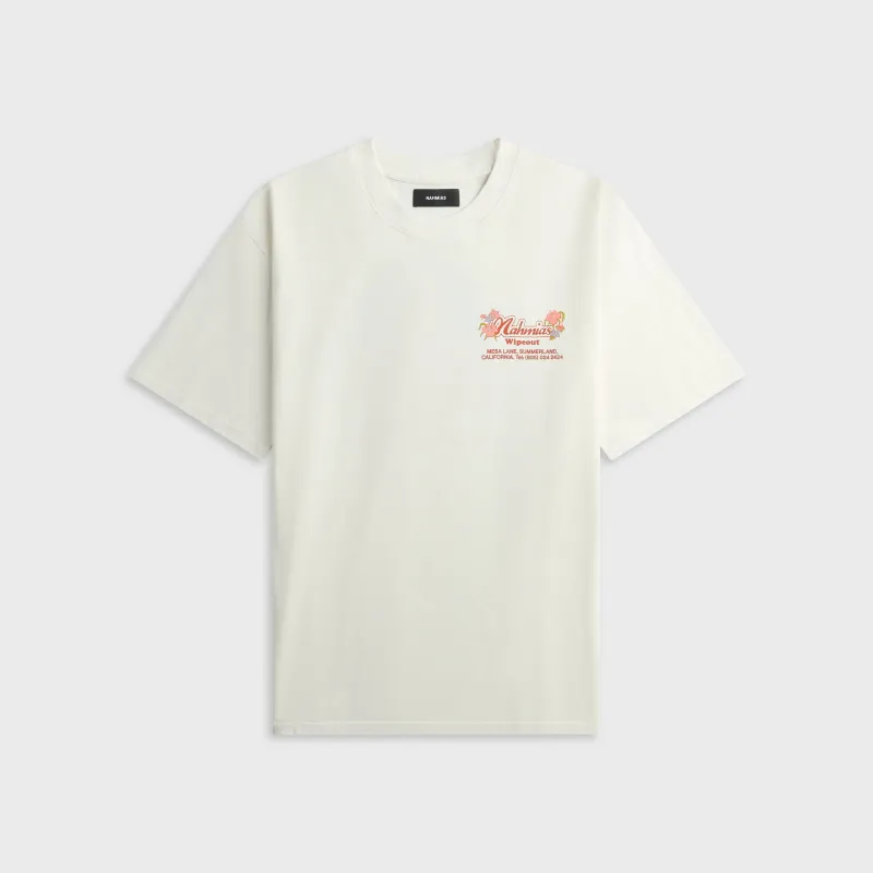 NAHMIAS Wipeout Surf Shop Boxy Tee - White made by Nahmias