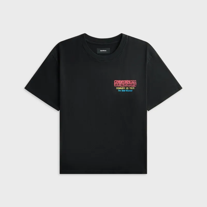 NAHMIAS Summer Tour Boxy Tee - Aged Black made by Nahmias