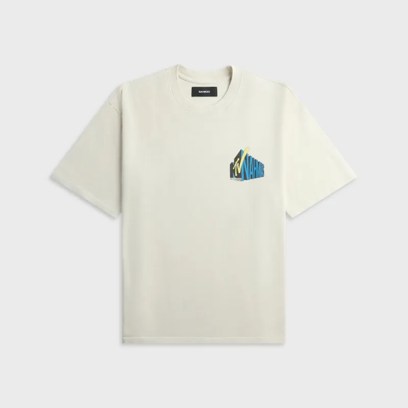 NAHMIAS TV Boxy Tee - Egg White made by Nahmias