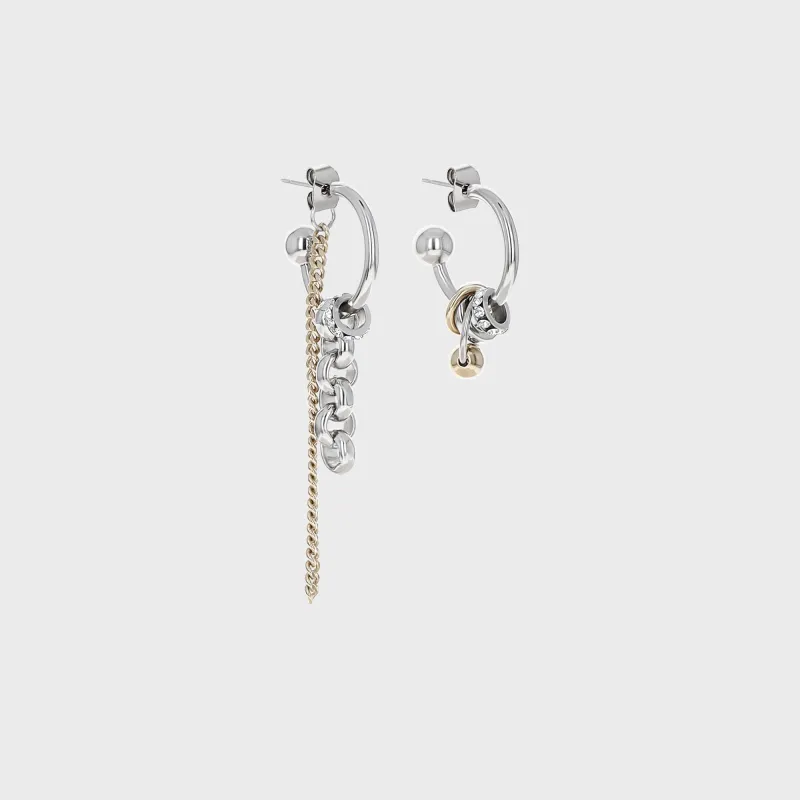 Justine Clenquet Celina Earrings - Gold / Palladium made by Justine Clenquet