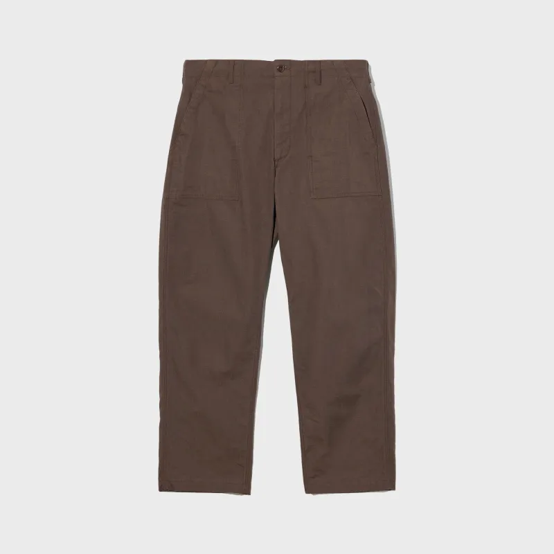 Engineered Garments Heavyweight Cotton Ripstop Fatigue Pant - Dark Brown made by Engineered Garments