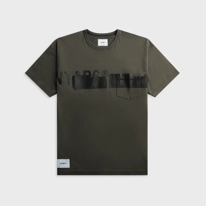 WTAPS Lim Short Sleeve Cotton Tee - Gray made by WTAPS