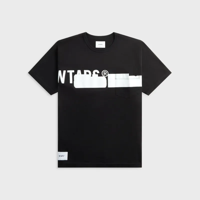 WTAPS Lim Short Sleeve Cotton Tee - Black made by WTAPS