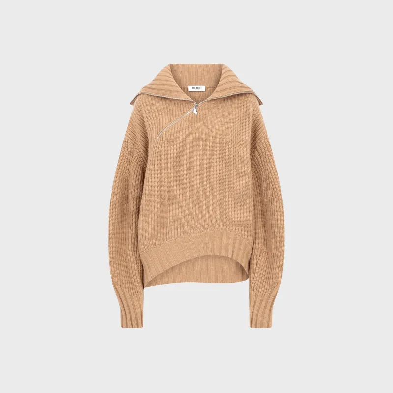 The Attico Sweater - Camel made by The Attico