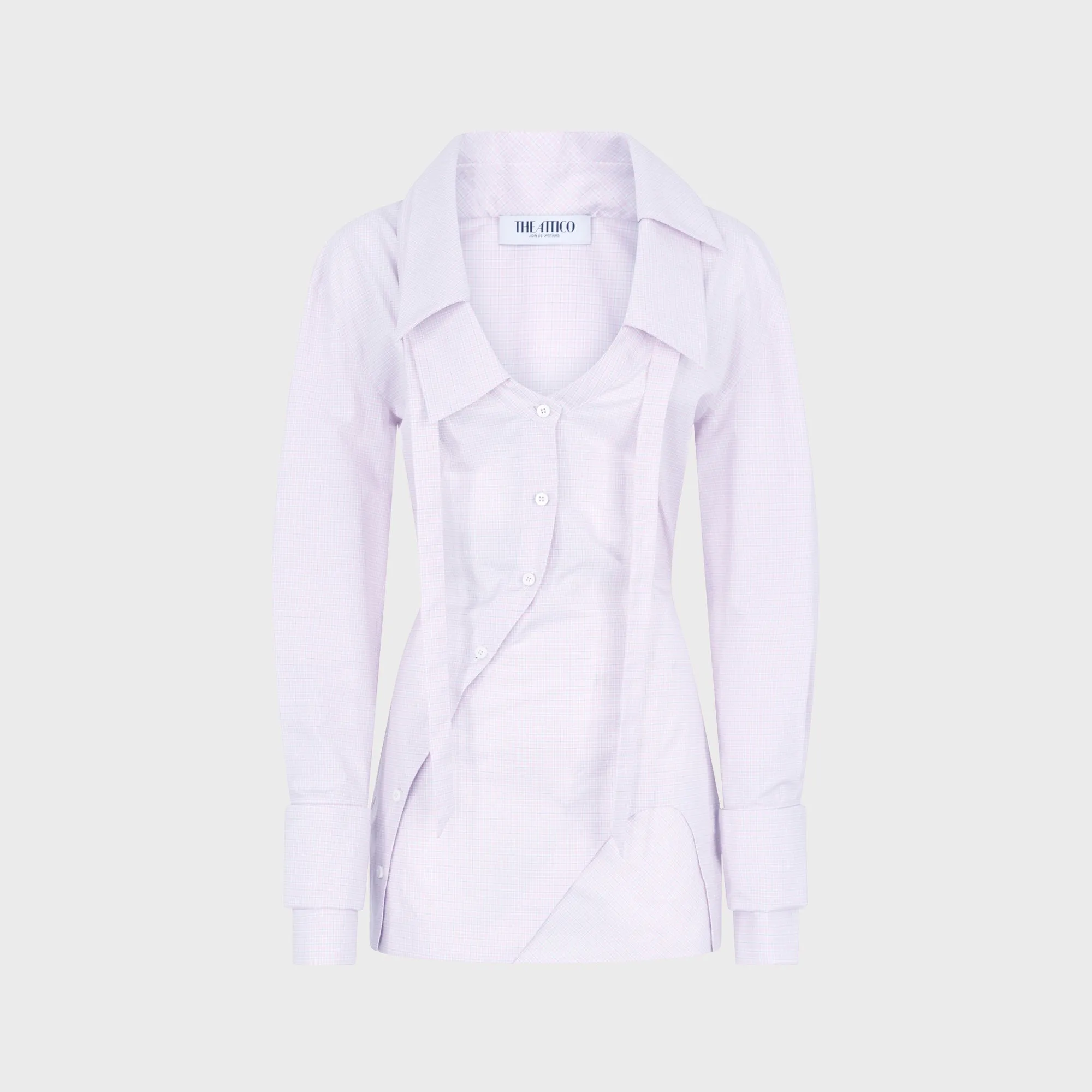The Attico Mini Dress - White / Pink sold by Kith